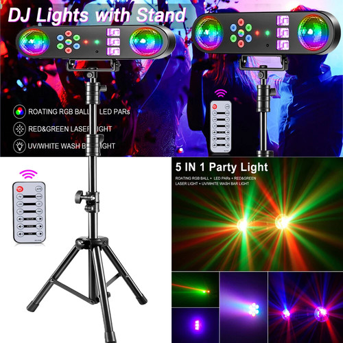 Partylicht set mit stativ - dj,