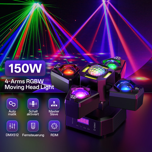 150w arms laser - laser, moving