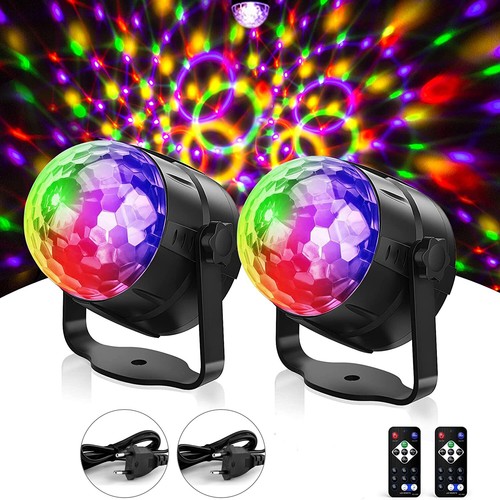 2stk led discokugel - 2stk.,