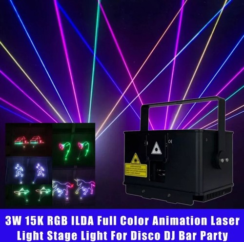 Rgb ilda laserlicht - 3w,